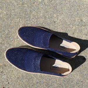 Ugg Womens Shoes Ugg Sammy Blue Slip-On Knit Sneakers